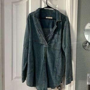 Free people denim shirt